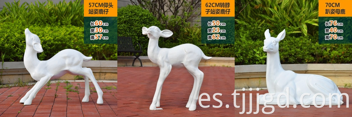 Sika Deer Resin Sculpture